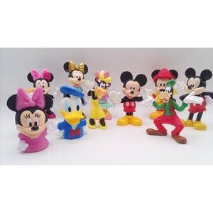 Disney Mickey Mouse Main Characters Action Figure Finger Puppet Mixed Lot